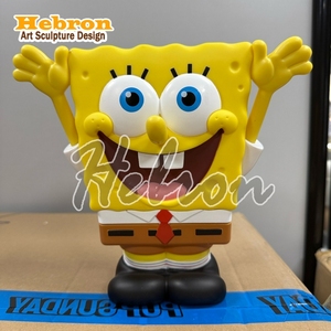 Estatua de Dibujos Animados Personalizada, Escultura de Fibra de Vidrio, Escultura de <span class=keywords><strong>Bob</strong></span> <span class=keywords><strong>Esponja</strong></span>, Estatua de Resina para Decoración - Product Image 6