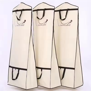 Bolsas <span class=keywords><strong>de</strong></span> Ropa Plegables Personalizadas, Impermeables, <span class=keywords><strong>de</strong></span> Tela No Tejida, para Trajes <span class=keywords><strong>de</strong></span> Hombre, Vestidos <span class=keywords><strong>de</strong></span> Novia, Reutilizables, con Asa para Colgar - Product Image 1