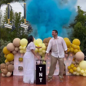 <span class=keywords><strong>Mini</strong></span> Macchina Spara Coriandoli Polvere Colorata Baby Shower Gender Reveal Cannone Spara Coriandoli Telecomandato Cannone Fumo Gender Reveal - Product Image 2