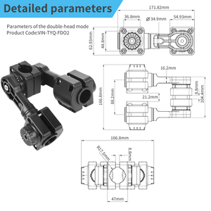 Soporte de Transductor de Sonar Giratorio de 360 Grados VINmounts, Nailon Reforzado para un Posicionamiento Preciso en la Pesca, VIN-TYQ-FD02 - Product Image 2