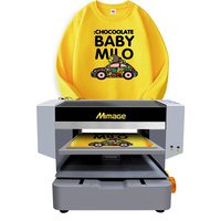 Máquina de impresión digital de camiseta textil directa a algodón A3 DTG plana automática en impresora de ropa