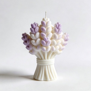 Moldes para Velas Aromáticas Creativas de la Serie Lavanda Hechos a Medida, Diseño de Relieve Floral, Molde Cilíndrico para Pasteles Personalizable - Product Image 3