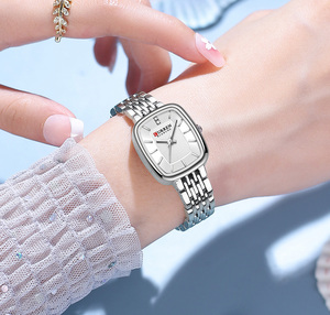 CURREN 9093 Fashion Luxury Diamond Stainless Steel Strap Lady Wristwatches Simple Design Quartz Watches for Women Girls - Product Image 1