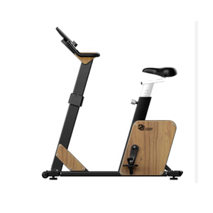 Vélo d'exercice commercial N12U-T en acier noir chêne, 400W max, écran TFT 10,1'', sans fil, résistance à 16 niveaux, mesure du rythme cardiaque - Product Image 1