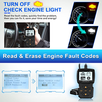 Escáner automático V750 OBDII, herramienta de diagnóstico CAN de 1 año para coches de 12V, lee los códigos de falla de la luz del motor, lector EOBD para 1996 +