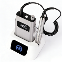 Perceuse à ongles sans fil sans balais 40 000 tr/min, lime à ongles électrique rechargeable avec base de charge magnétique pour usage professionnel et domestique
