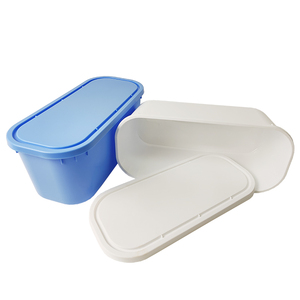 Good quality Plastic Ice Cream Tub BRC certificate Plastic Ice Cream Packaging Ice Cream Tub With Lid for food storage