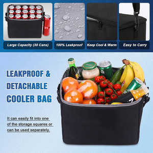 Organizador de <span class=keywords><strong>Maletero</strong></span> Personalizado para SUV de Lujo, Multiusos y Resistente, con Bolsa Refrigerante y Material Oxford - Product Image 3