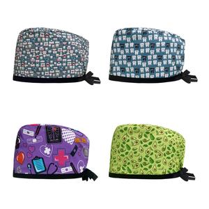 Gorro quirúrgico personalizado para mascotas, <span class=keywords><strong>gorros</strong></span> médicos de enfermería, <span class=keywords><strong>gorros</strong></span> coloridos impresos para médicos, hombres y mujeres, <span class=keywords><strong>gorros</strong></span> de <span class=keywords><strong>quirófano</strong></span> para enfermeras - Product Image 3