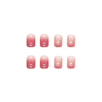 Pointe d'ongle de couleur gelée brillante presse en gros sur l'ongle faux ongles patch imperméable