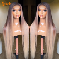 Peluca de Cabello Humano con Frente de Encaje HD 13x4, Proveedor Mayorista, Cabello Virgen Brasileño Crudo con Cutícula Alineada, Pelucas de Cabello Humano para Mujeres Negras
