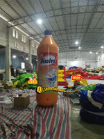 Modèle gonflable de danseur d'air d'Oxford de publicité extérieure pour le ballon décoratif numérique de promotion de crème glacée de bouteille de bière