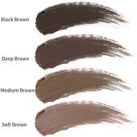 Crayon à sourcils gel waterproof végétalien de haute qualité, sans cruauté, avec brosse, kit crème pommade, marque privée, ensemble sourcils personnalisé