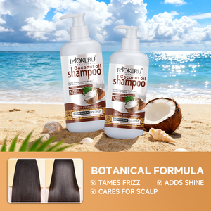 Champú Reparador con Aceite de Coco MOKERU, Hidratación Profunda para Cabello <span class=keywords><strong>Seco</strong></span> y Dañado, Control del Frizz, Natural, Marca Privada al por Mayor 500ml - Product Image 5