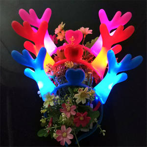 <span class=keywords><strong>2023</strong></span> nouveau cerf <span class=keywords><strong>de</strong></span> noël LED lumière bandeau marché <span class=keywords><strong>de</strong></span> nuit clignotant bois lampe bandeau - Product Image 2