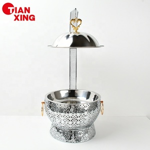 Nuevo diseño, producto de gran oferta, equipo de catering, estufa de Buffet, juego de calentador de alimentos, platos de frotamiento colgantes de plata <span class=keywords><strong>para</strong></span> restaurante - Product Image 2