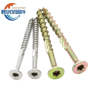 鋼製木工ネジ T25 桜型セルフタッピング亜鉛メッキ仕上げ ボード壁板釘溝家具板接合用 - Product Image 2