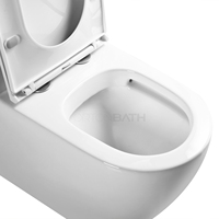 WC monobloc avec abattant à fermeture douce, chasse d'eau à siphon économe en eau, pour projets résidentiels, équipement sanitaire de salle de bain, vente en gros