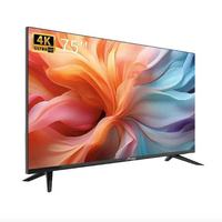 Televisor LED Inteligente 4K de 55/65/75/85 Pulgadas con HDR, Frecuencia de Actualización de 120Hz, Plataforma Android TV, Interfaz Inalámbrica, Televisor para Hoteles