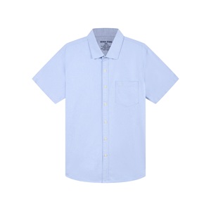 Camisa Oxford ecológica de punto 95% algodón 5% Spandex camisas casuales completas sólido Vietnam todas las estaciones ropa de hombre camisa - Product Image 3