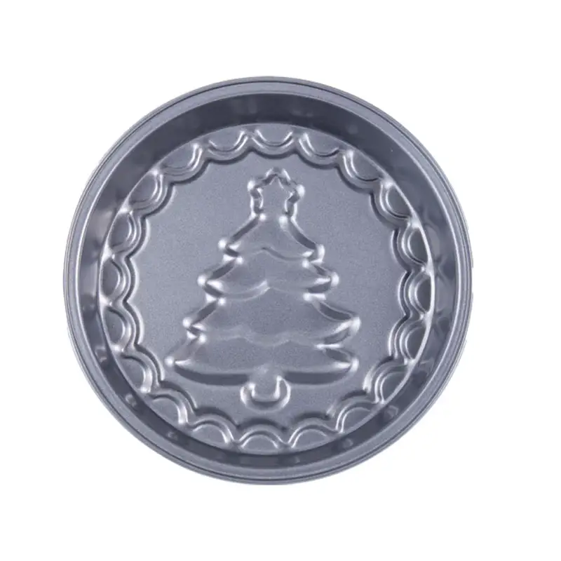 Xinze 3d Kerstboom Carbon Staal Bakvorm Bakvormen Non-Stick Cake Mallen Metalen Cake Pannen Voor Het Bakken
