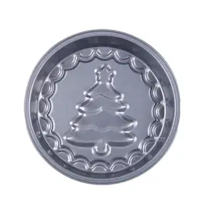 قالب صينية خَبز من الصلب الكربوني شكل شجرة عيد الميلاد ثلاثية الأبعاد من XINZE أدوات خبز قالب كعك غير لاصق قوالب معدنية للكعك للخَبز