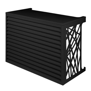 Couvercle Airco à persienne personnalisé Couvercle AC à découpe laser CNC Fenêtre extérieure Couvercle mural décoratif en <span class=keywords><strong>aluminium</strong></span> pour climatisation - Product Image 2