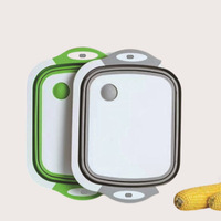Planche à découper pliante multifonctionnelle Planche à découper pliable de voyage Panier d'égouttage pliable Panier d'égouttage pliable Planche à découper