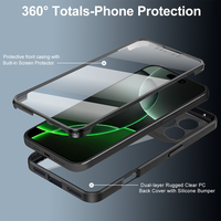 Coque 360 Degrés Protection Complète Écran et Pare-chocs pour iPhone 17 Pro 16 15 14 13 12 11 Pro Max Housse Étui