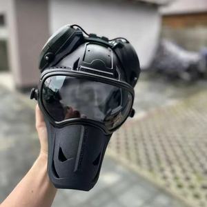 Peralatan Pengendali Kerusuhan, Kandang Lepas Pasang untuk Memasang Kamera Helm Taktis Hitam untuk German Shepherd - Product Image 3