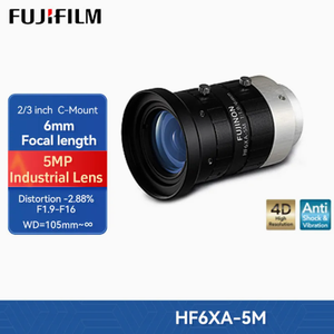 Fujinon-Lente de cámara industrial de 2/3 pulgadas, lente de cámara industrial de 6mm, longitud <span class=keywords><strong>focal</strong></span> MP de 5, óptica de montaje en C de iris manual, asférica, OEM, personalizable - Product Image 2