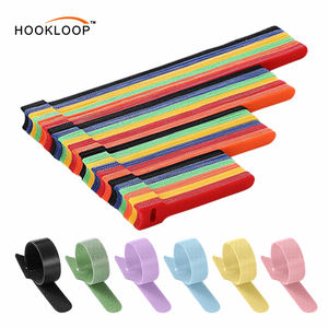 150 pièces/sac Attaches <span class=keywords><strong>de</strong></span> câble réutilisables 8 pouces Cadeaux <span class=keywords><strong>de</strong></span> la Saint-Valentin Sangle à crochets et boucles pour les amateurs <span class=keywords><strong>de</strong></span> technologie, Organisateur <span class=keywords><strong>de</strong></span> câbles et gestion des fils - Product Image 1