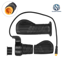 Manillar de Aceleración de Media Giro 12V-72V de Plástico Duradero Impermeable con Conector M8 de 3 Pines WP para Scooter