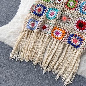 Nuovi arrivi <span class=keywords><strong>estivi</strong></span> personalizzati maglione lavorato a mano Vintage Vintage maglione senza maniche lavorato a maglia Boho uncinetto - Product Image 5