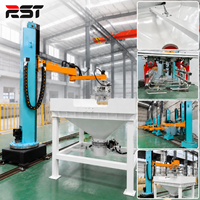 Robot de déchargement de sacs cantilever avec moteur et commande PLC pour matériaux en poudre/granulés, machine de découpe de sacs entièrement automatique