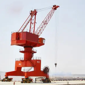 Venta caliente 50 ton Dock Portal Crane 30ton Harbour Ship Pedestal Crane