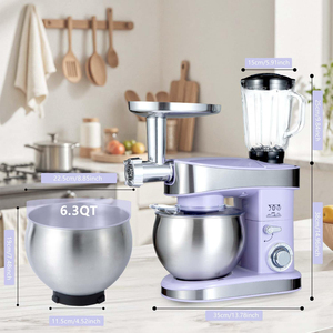 Robot pâtissier électrique professionnel pour cuisine domestique, personnalisable en usine, avec bol en SUS304 de 6.5L, 7L, 8L, 10L - Product Image 6