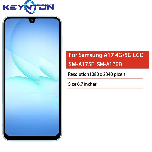 Wholesale Mobile Phone Tela Pantalla TFT for Samsung A17 Lcd Incell A17 5G A176 Display With Frame Repair Parts