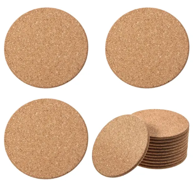 Wooden crafts Quality custom constellation design cork wood cup coasters, MDF wooden drink cup coasters mats