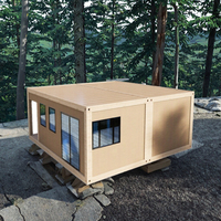 Maison mobile de luxe en acier détachable de 20 pieds, contemporaine, en kit, conteneur modulaire, bureau, hôtel, mini-maison portable 1