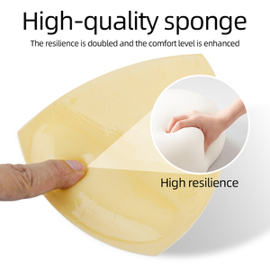 Free <strong>Size</strong> Soft Fabric Breast Enhancer Pad Waterproof Bikini Triangle Shape Push-Up <strong>Bra</strong> Insert Invisible Adhesive Intimates - Product Image 2