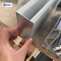 Rampe en verre sans cadre en aluminium de qualité supérieure avec profilé en U pour balcon moderne intérieur/extérieur, escalier et hôtel