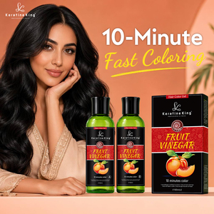 Shampoo colorant capillaire permanent sans ammoniaque, gel à l'huile de pêche noire personnalisable 100ml*2, coloration rapide en 10 minutes, OEM - Product Image 2