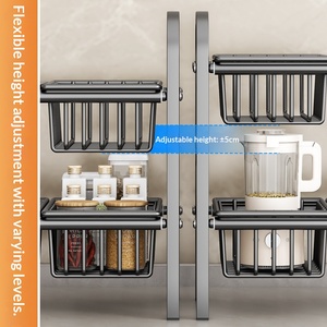 Under Sink Expandable Organizer Kitchen Cabinet Storage Rack Multi Tier Adjustable <strong>Shelf</strong> for <strong>Bathroom</strong> Pantry Space Saving - Product Image 2