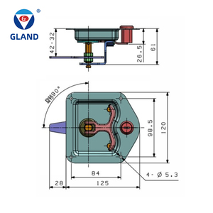 Poignée de verrouillage de <span class=keywords><strong>porte</strong></span> de conteneur de camion en acier inoxydable pour <span class=keywords><strong>porte</strong></span> robuste, poignée escamotable dissimulée avec système de sécurité et durabilité - Product Image 4