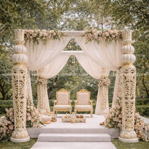 El Mandap Ivory Heritage Royale, tradiciones clásicas de bodas indias, artesanía real y decoración de lujo para bodas en destinos especiales. - Product Image 2