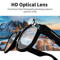 Lunettes Intelligentes Légères et Élégantes avec Caméra, Assistant IA Contextuel, Audio Open-Ear, Wi-Fi, Photo et Vidéo 720P, 7h d'Autonomie Audio Continue