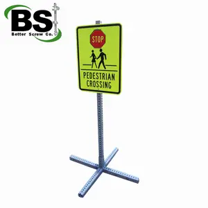 Perforated Square Tube galvanized steel square tube Breakaway Traffic Sign Posts