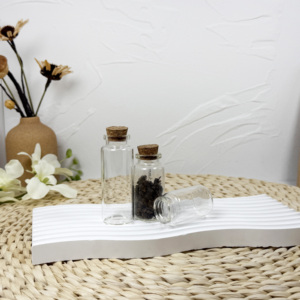 30mm Borosilicate Medium Size Glass Test Tube Essential Oil With <b>Cork</b> - Product Image 3