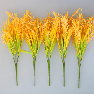 Decorazioni Autunnali Realistiche di Alta Qualità, Piante Artificiali, Grano Secco Finto, <span class=keywords><strong>Zucca</strong></span> a Stelo Singolo per Ringraziamento e Laurea - Product Image 1